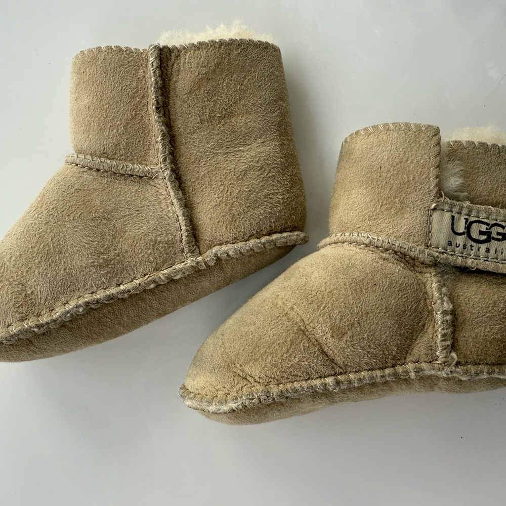 UGG Infant Tan Suede Booties